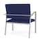 Lesro Newport Bariatric Chair Metal Frame, Silver, OH Cobalt Upholstery NP1401 - alternate 3